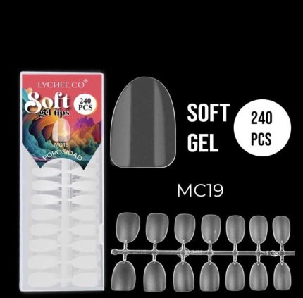 Caja de tips soft gel mc19 almendra 240 pcs