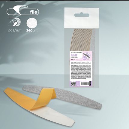 Lima adhesiva repuesto smart 40 soft curva 180 grit 30pcs Staleks