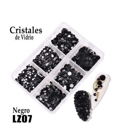 Cristales mix negro lz07