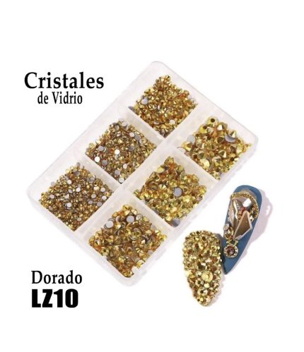Cristales mix dorado lz10