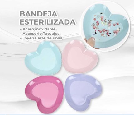 Bandeja forma de corazon (fucsia)