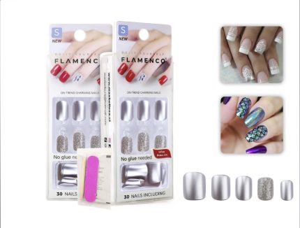 Uñas press on cuadradas variadas