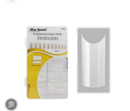 Tips cuadrado (transparente) 500pcs Mia Secret