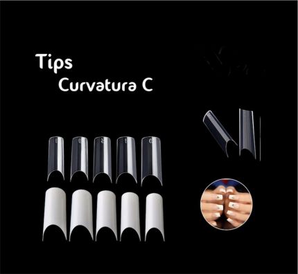 Tips cuadrado para acrilico o polygel  (hueso) 100pcs