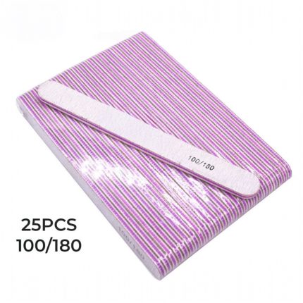 Paquete de Limas recta 100/180   25 pcs