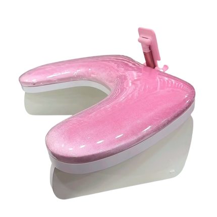 Apoya brazo modelo u ( rosado terciopelo) Impermeable con porta celular