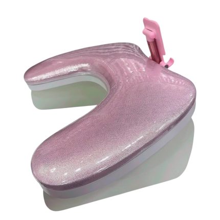 Apoya Brazos  Modelo U (rosado satinado) impermeable con soporte para celular