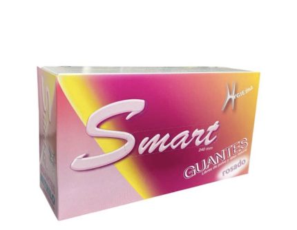 Guantes Fucsia M 100 pcs Smart