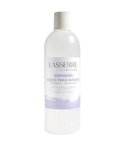 Aceite para masaje corporal drenante Lasserre 1Lt