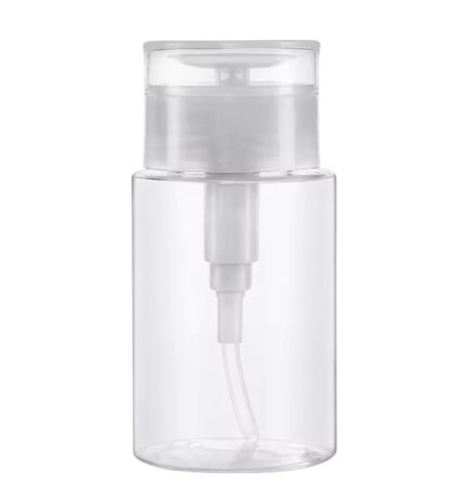 Botella dispensador de liquidos (removedor) transparente 300ml