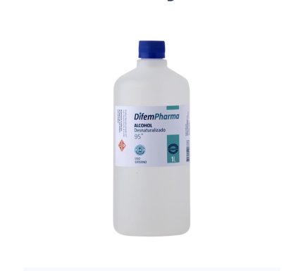 Alcohol desinfectante al 95% 1 litro Difem Pharma