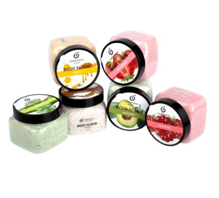 Exfoliante 450ml ( Coconut, strawberry, honey, Aloe) Cherimoya