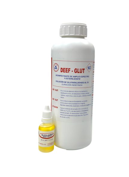 Glutaraldeido al 2% (Detergente para desinfectar herramientas) 1 LT