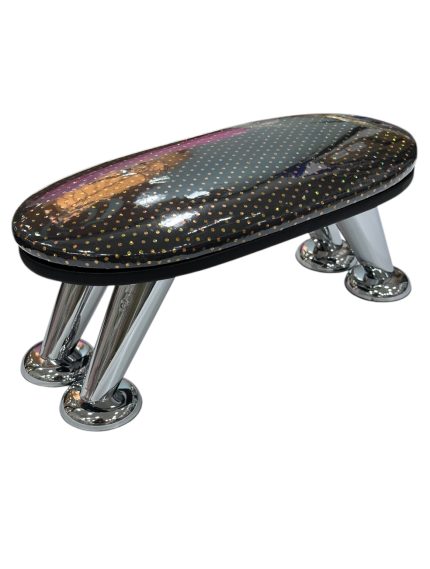 Apoya brazo negro con dorado impermeable