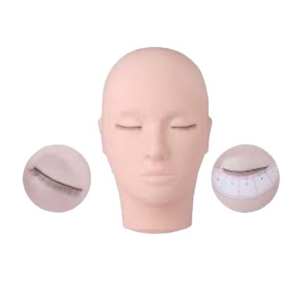 Cabeza para practica de pestañas