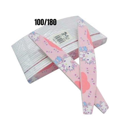 Paquete de lima curva 100/180 Hello kitty 25pcs