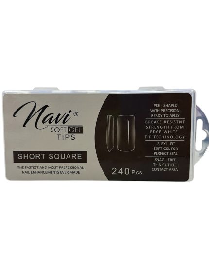 Tips Soft gel  Short Square 240pcs Navi