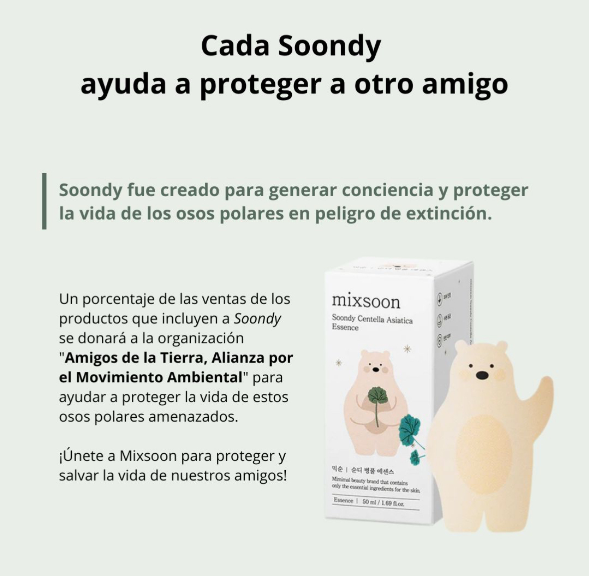 Mixsoon Esencia “Soondy Centella Asiatica Essence” 100ml Mixsoon - Imagen 2