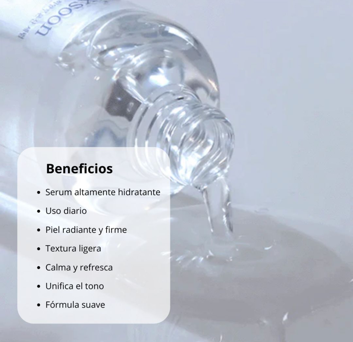 Mixsoon Serum “Glacier Water Hyaluronic Acid Serum” 100ml - Imagen 9