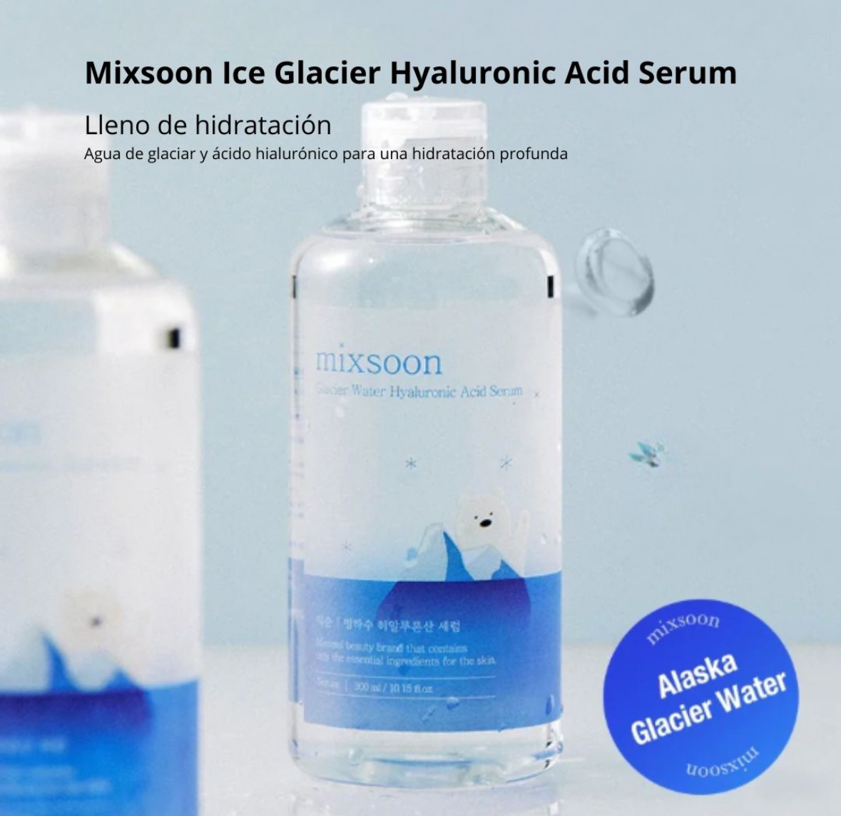 Mixsoon Serum “Glacier Water Hyaluronic Acid Serum” 100ml - Imagen 8