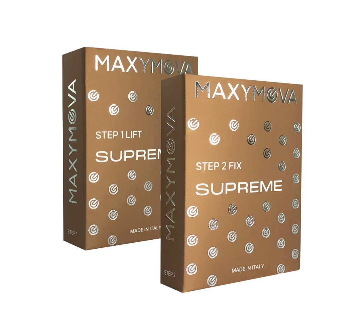 Paso 1 y 2 Supreme para lifting de pestañas Maxy Mova