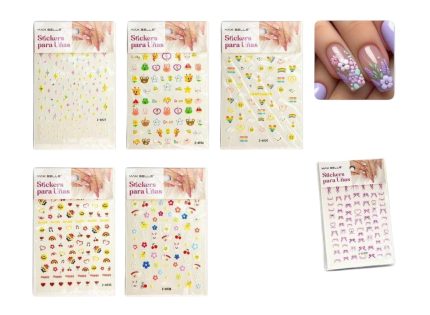 Stickers dibujos animados con relieve