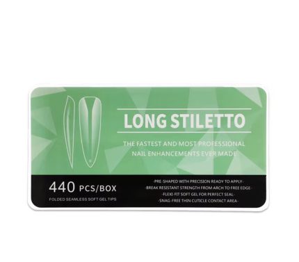 Tips Soft gel Stiletto Long 550 pcs