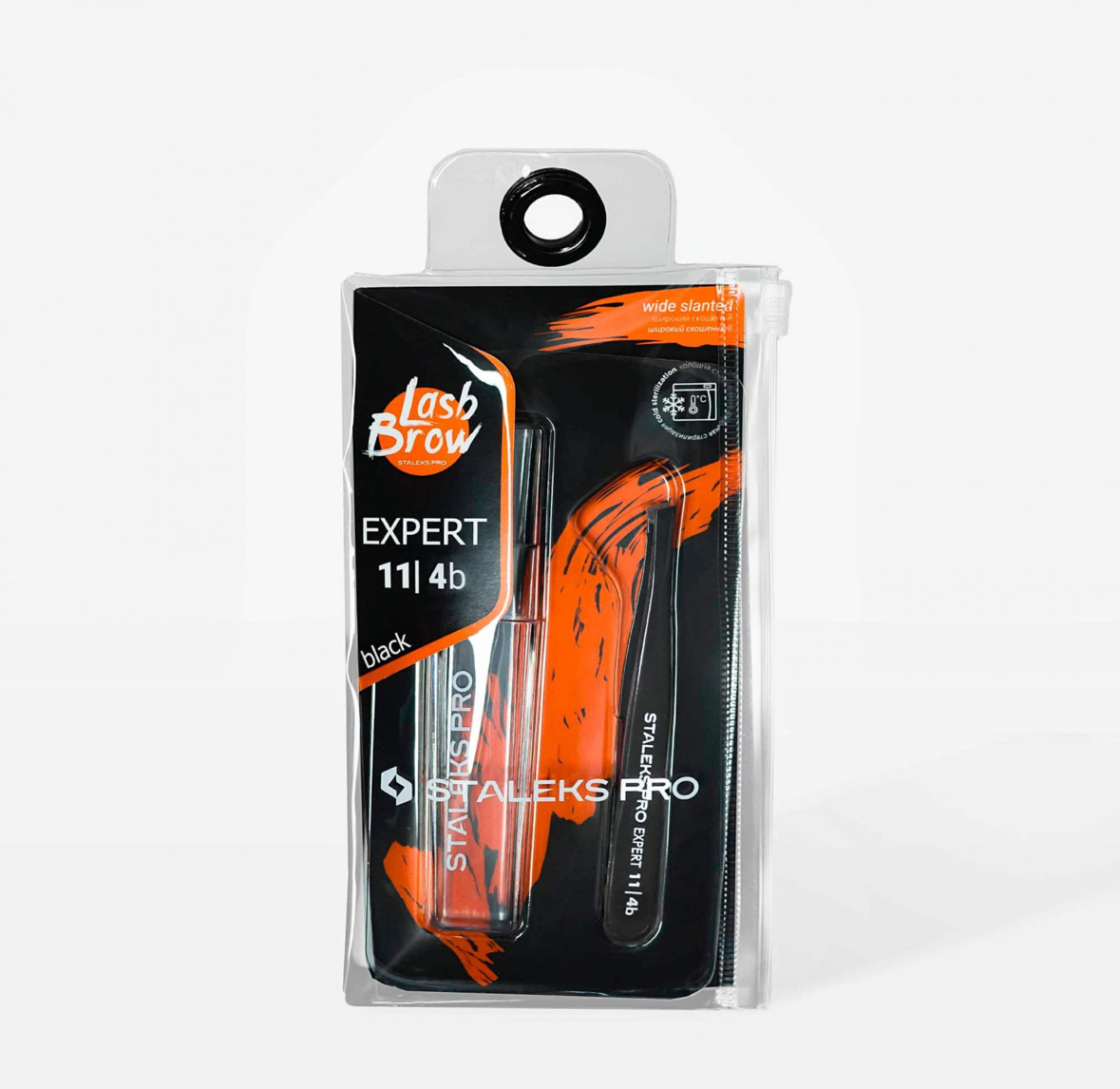 Pinza de Cejas Expert 11 Type 4 – Negra Staleks
