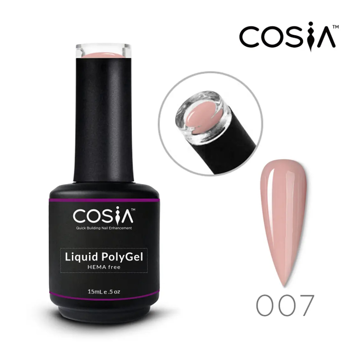 Polygel Líquido Hema Free Cosia selecciona el color de su preferecia - Imagen 4