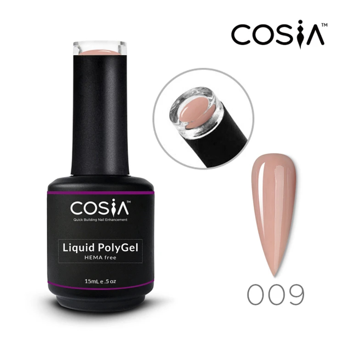 Polygel Líquido Hema Free Cosia selecciona el color de su preferecia - Imagen 5