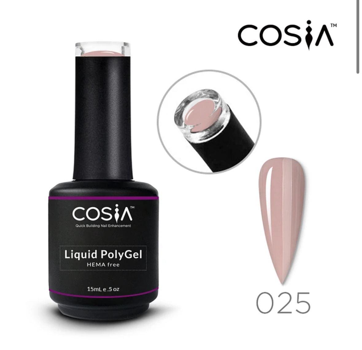 Polygel Líquido Hema Free Cosia selecciona el color de su preferecia - Imagen 8