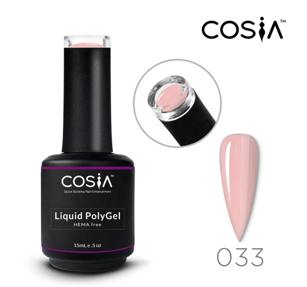 Polygel Líquido Hema Free Cosia selecciona el color de su preferecia - Imagen 10