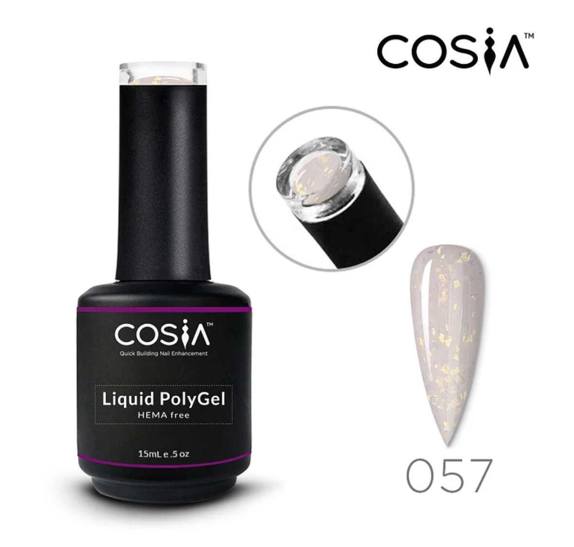 Polygel Líquido Hema Free Cosia selecciona el color de su preferecia - Imagen 12