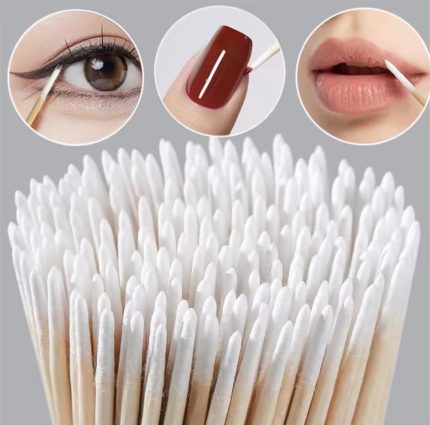 Bastoncitos o palitos con algodon para cejas o pestañas 300 pcs