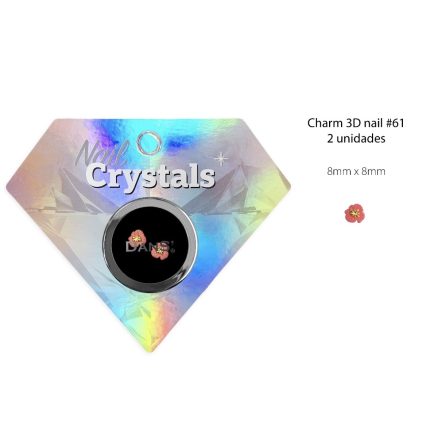 Charm 2 uds  3D nail #61 Dans
