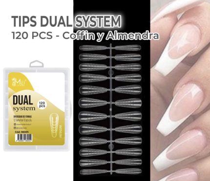 Tips dual system Coffin y almendra 120 pcs