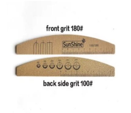 Limas curva 100/180 gramaje 25 uds SunShine