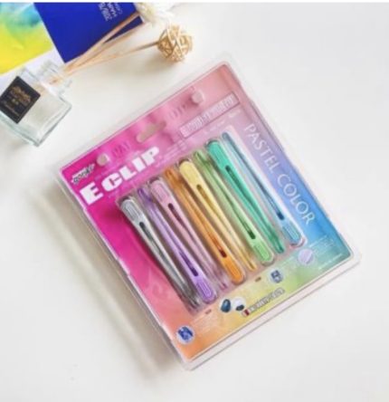 Pinza de color de silicona que no deja marcas