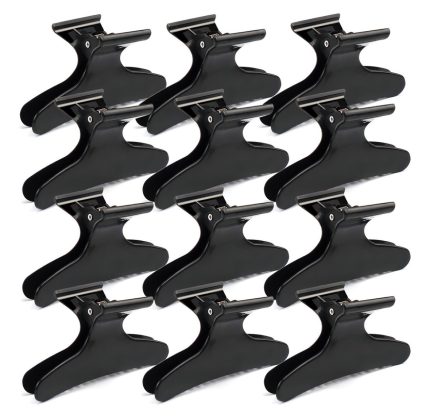 Pinzas tomador 12 unidades (Negro y de colores)