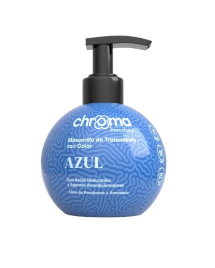 Mascarilla de tratamiento con color Azul 250g Chroma Barcelona