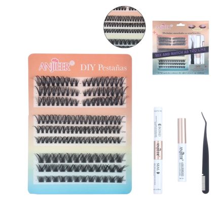 Set de pestañas por racimo FLY40D/DIY40D/02Mix Diy Lashes